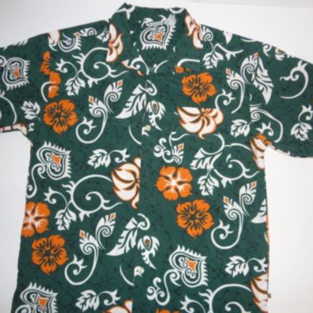 Ocean Pacific  Hawaiian Shirt Green